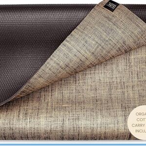 Ajna Organic Yoga Mat - Natural Jute Yoga Mats - Large Non Slip Eco Friendly